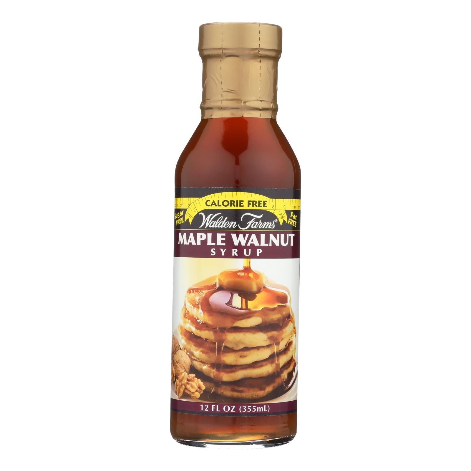 Walden Farms Syrup - Maple Walnut - Case of 6 - 12 fl oz