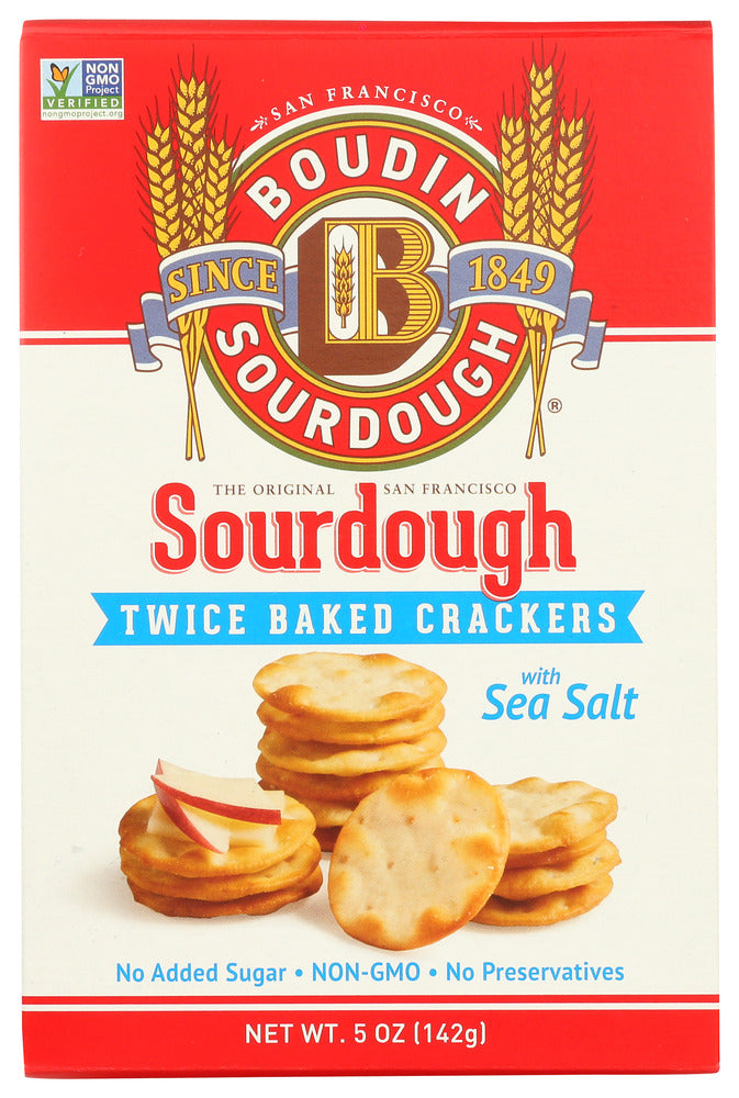 Boudin Sourdough Twice Baked Crackers - Case of 12 - 5 OZ