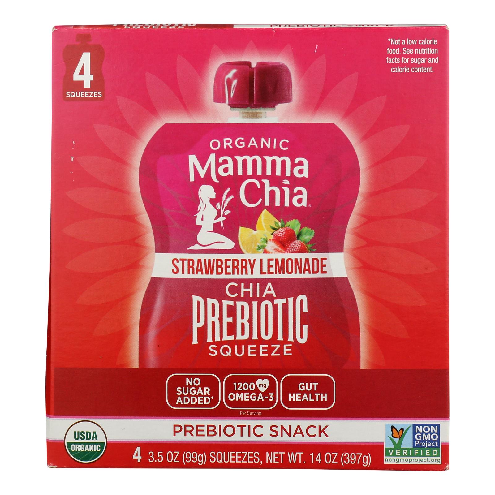 Mamma Chia - Chia Squeeze Straw Lmnade - Case of 6 - 4/3.5 OZ