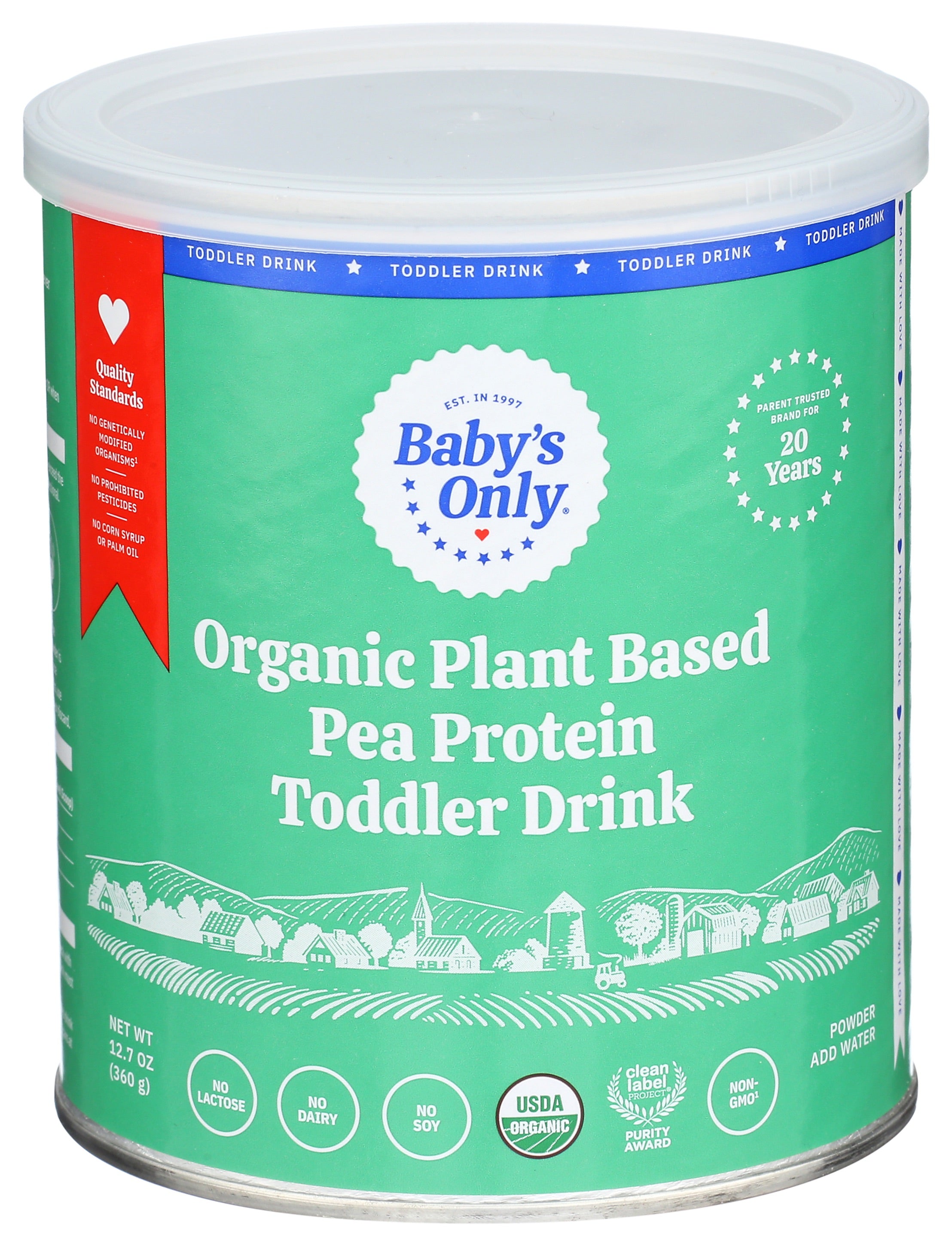 Baby's Only Organic - Toddlr Frm Og2 Pb Pea Ptn - CS of 6-12.7 OZ