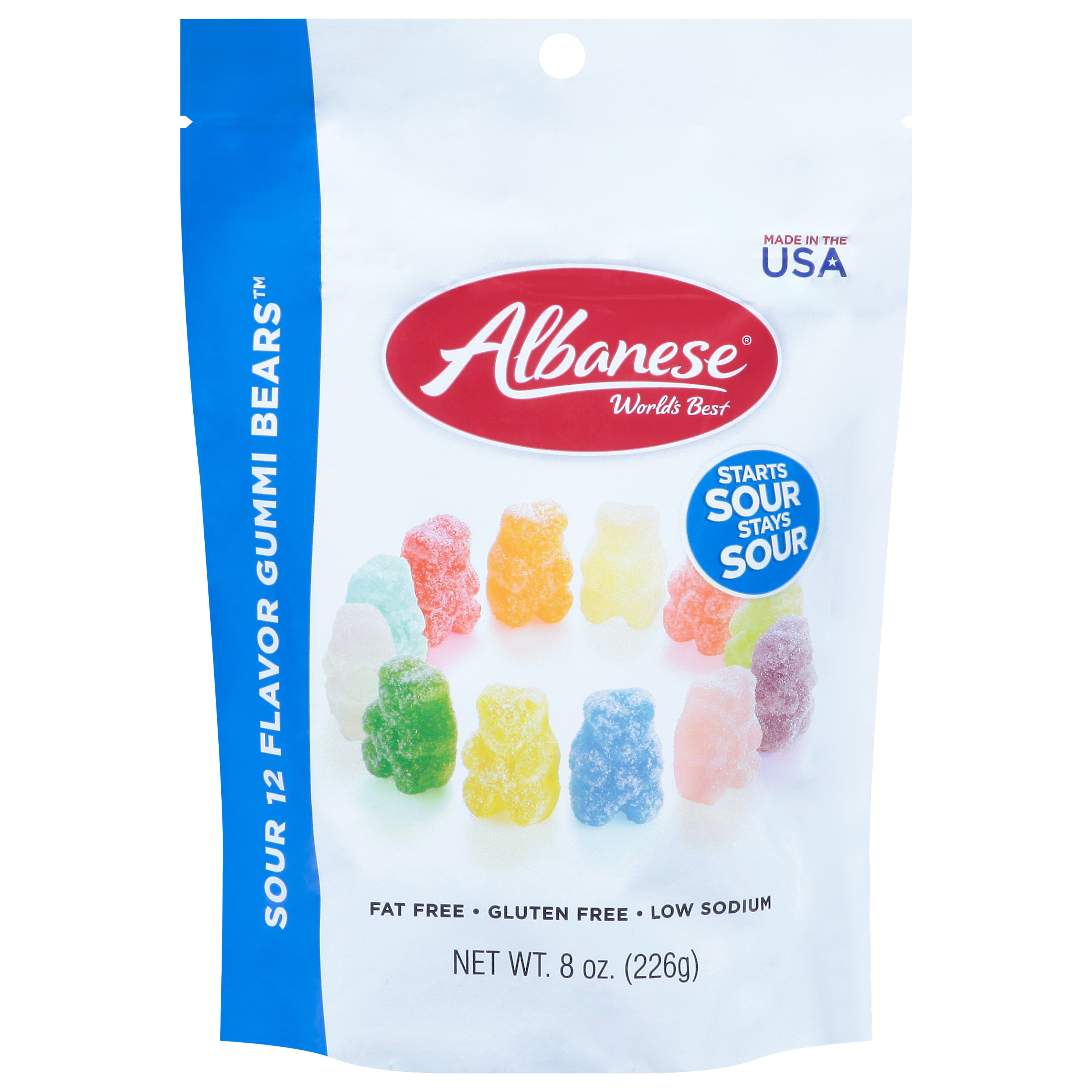 Albanese - Gummi Bears Sour 12 Flvrs - CS of 6-8 OZ