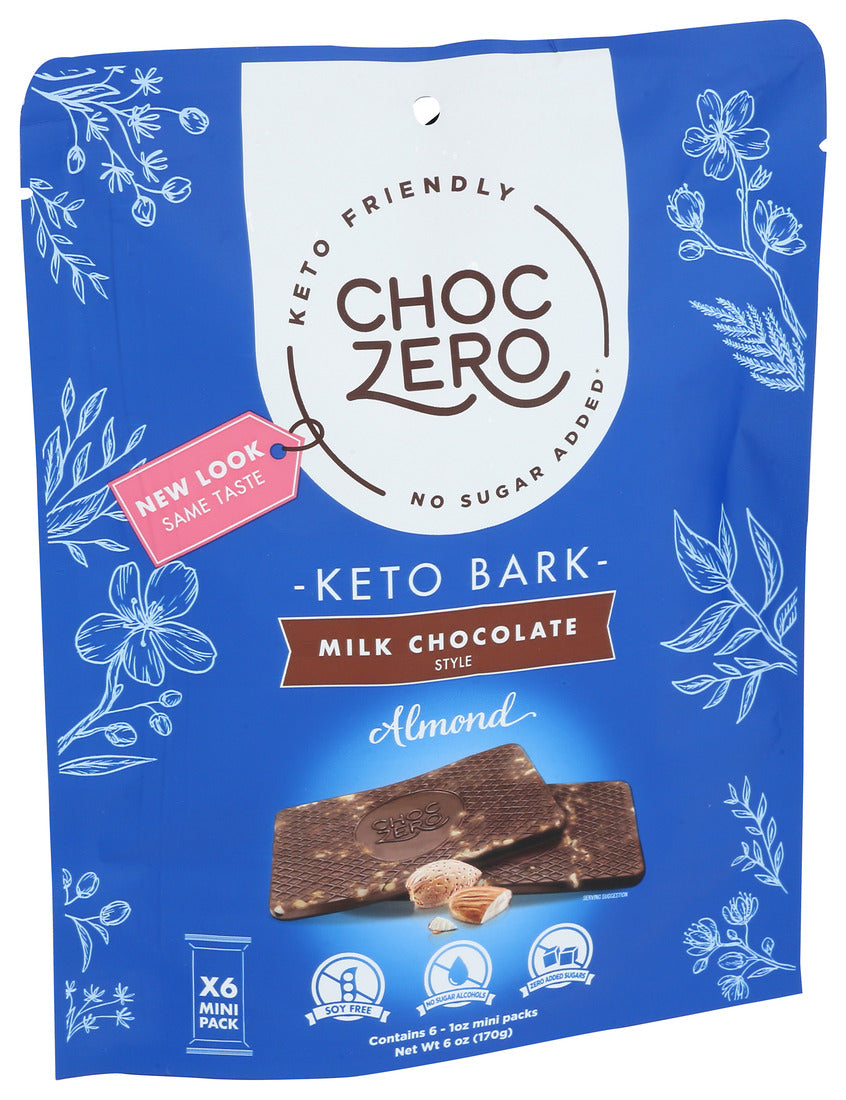 Choczero - Keto Brk Milk Choc Almond - CS of 12-6 OZ
