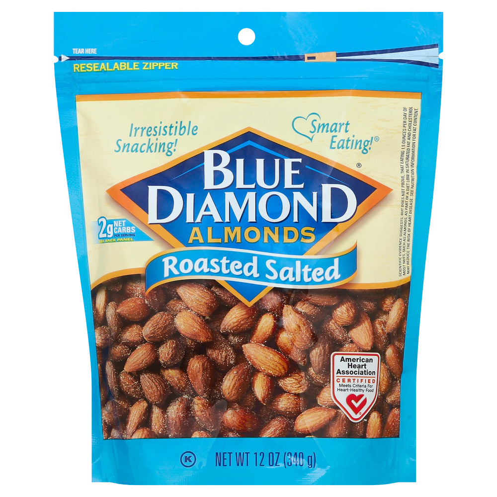Blue Diamond - Almonds Roasted Salted - CS of 6-12 OZ