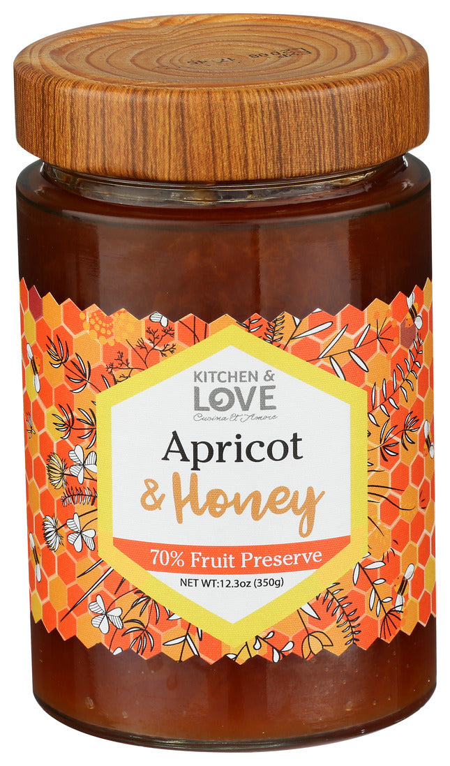 Kitchen & Love - Prsrvs Apricot Honey - CS of 6-12.3 OZ