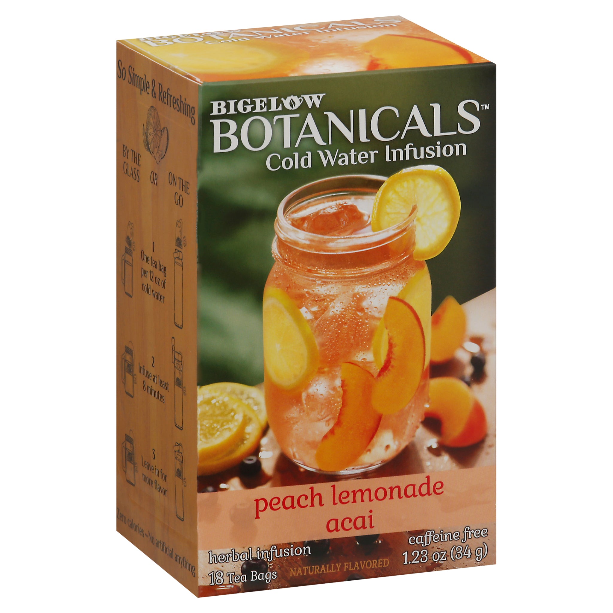 Bigelow Botanicals - Tea Peach Lemonade Acai - CS of 6-18 BAG