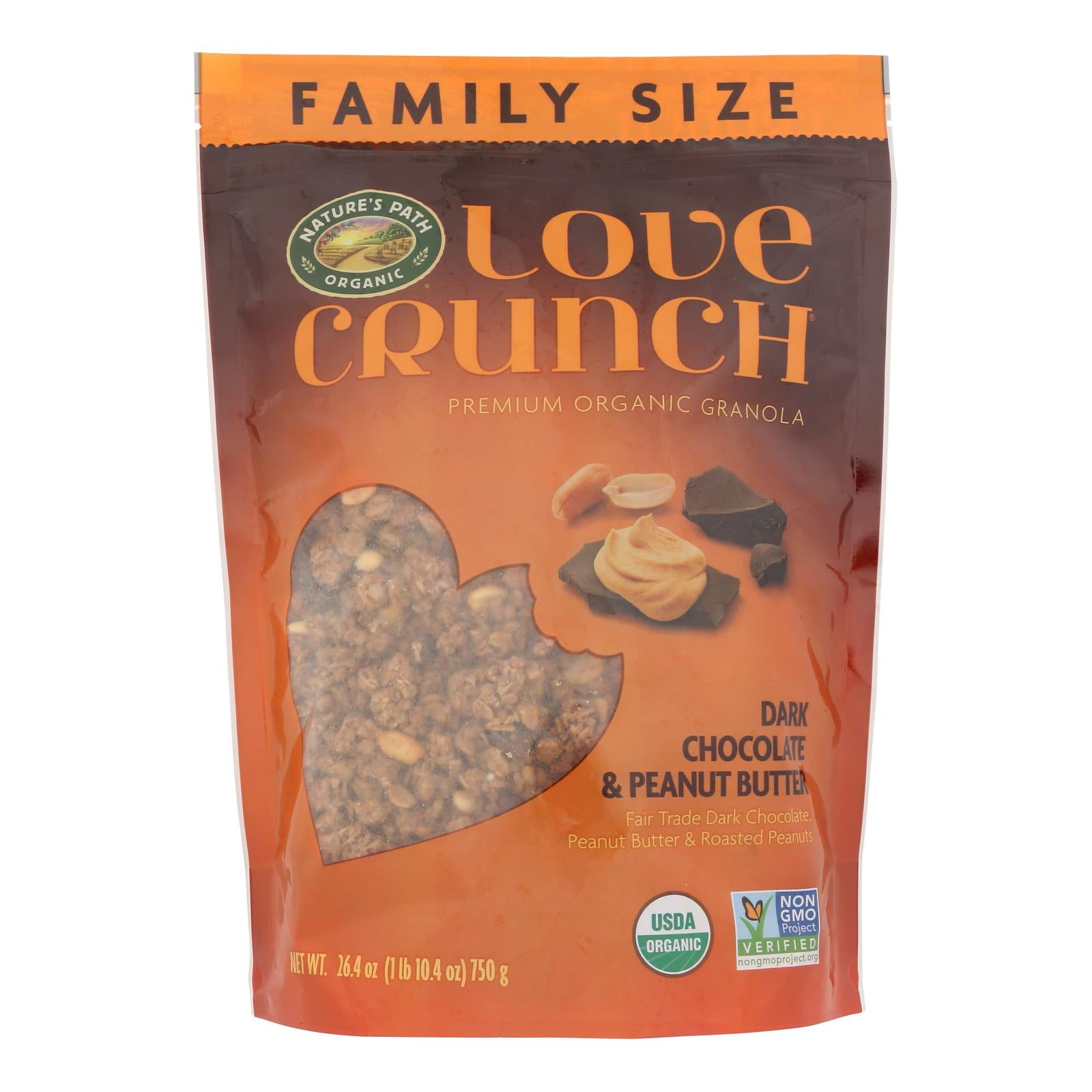 Nature's Path - Granola Dark Chocolate Peanut Butter - Case of 6-26.4 OZ
