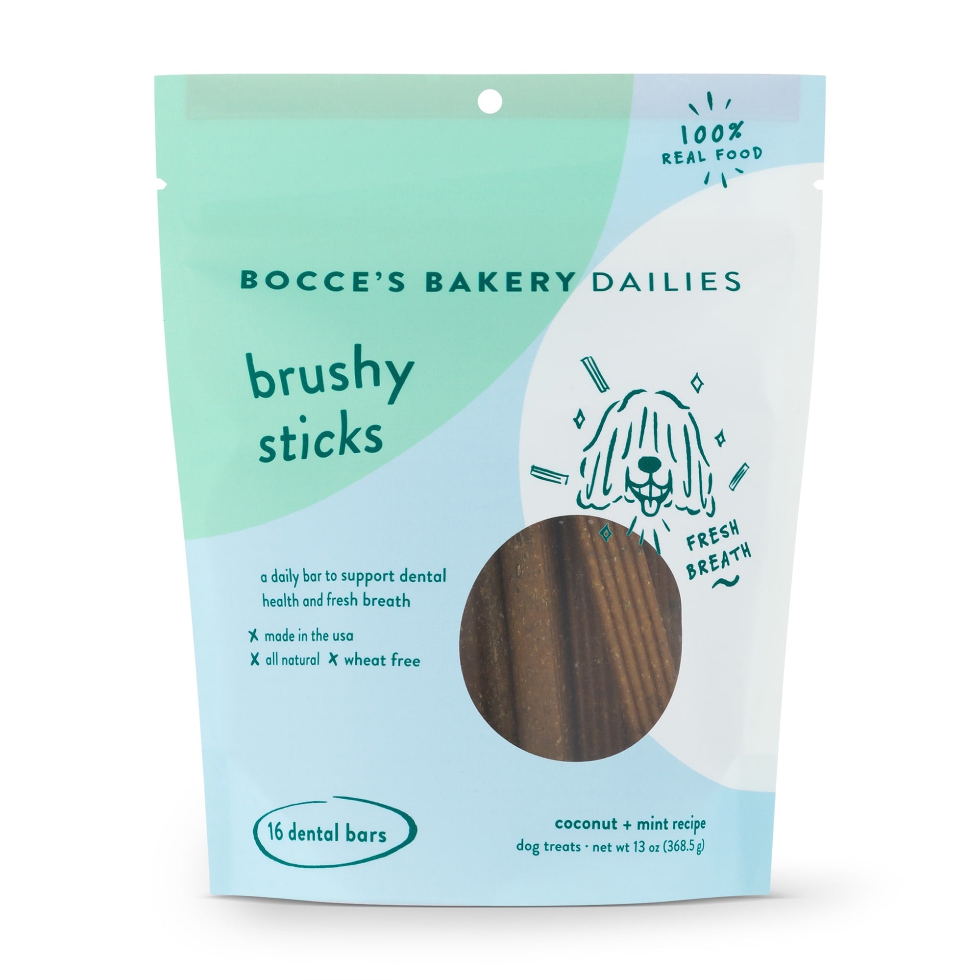 Bocce's Bakery - Dog Trt Brushy Sticks - CS of 12-13 OZ