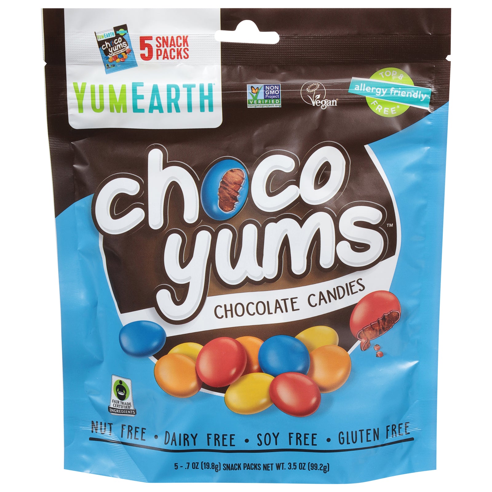 Yumearth - Candies Choc Hard Coated - CS of 12-3.5 OZ