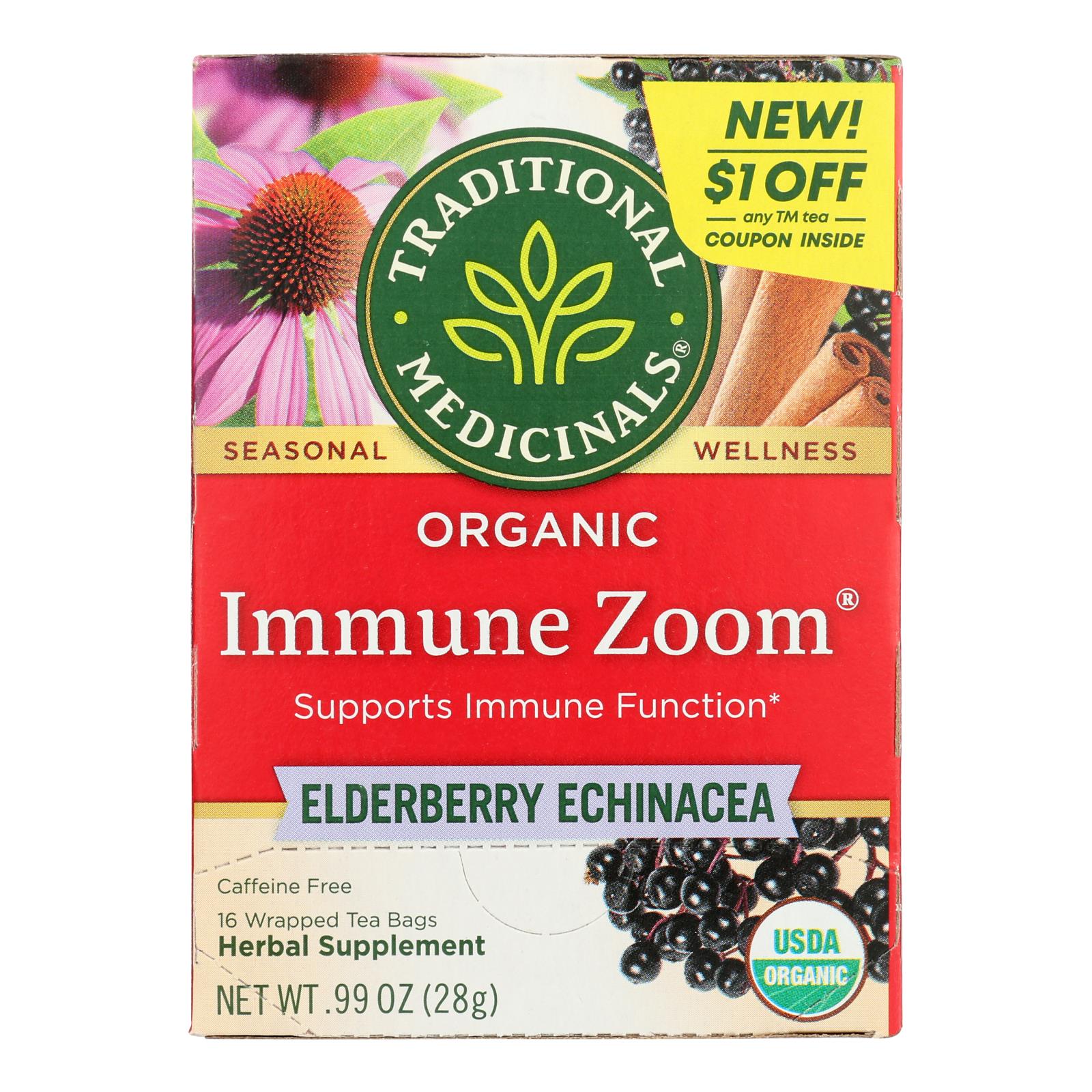 Traditional Medicinals - Tea Immuz Elbry Echin - Case of 6-16 BAG