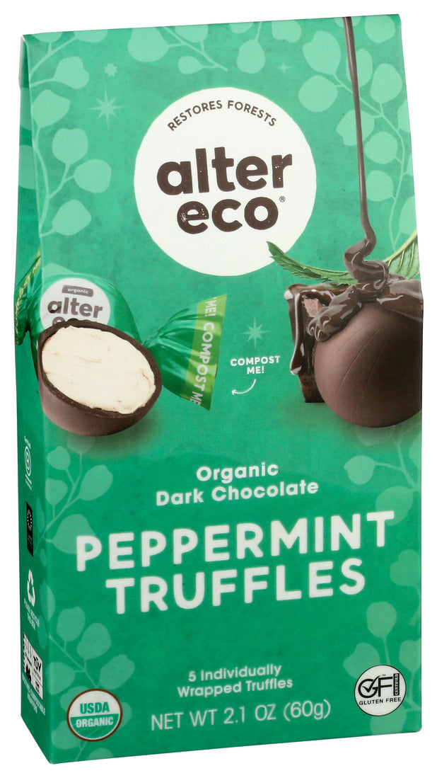 Alter Eco - Trfl Dark Chocolate Mint 5ct - Case of 12-2.1 OZ
