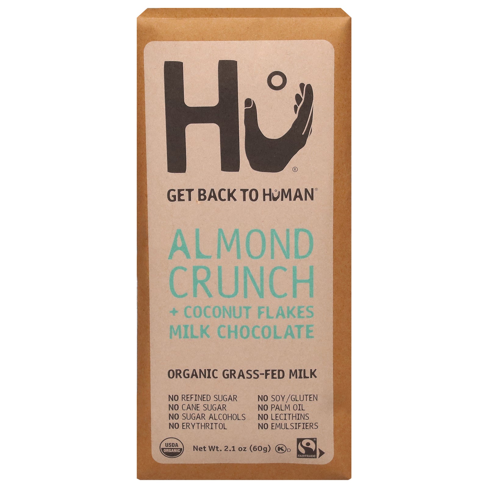 Hu - Mlk Choc Bar Og2 Alm Cnut - CS of 6-2.1 OZ