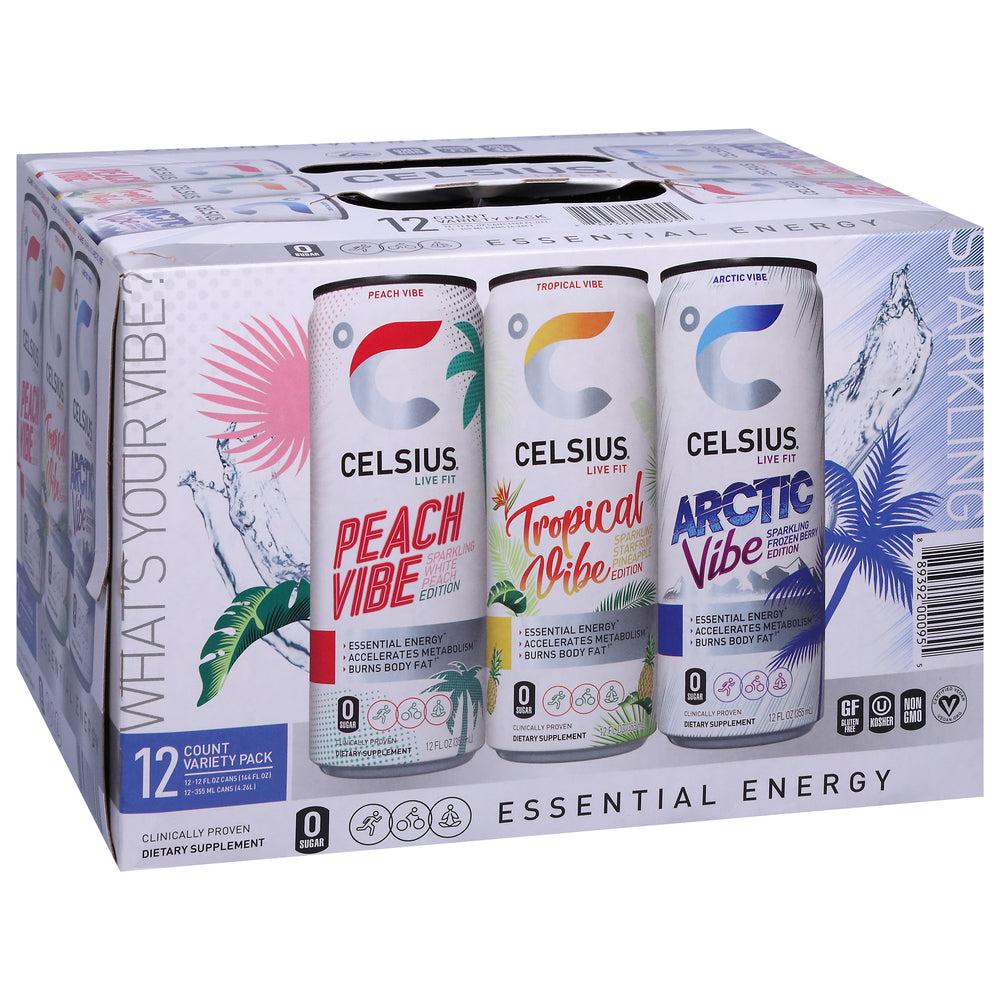 Celsius - Enrgy Drnk Variety Vibe - CS of 2-12/12 FZ