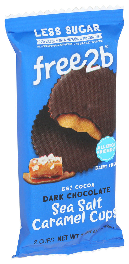Free 2 B - Car Cups Sslt Drk Choc - CS of 12-1.1 OZ