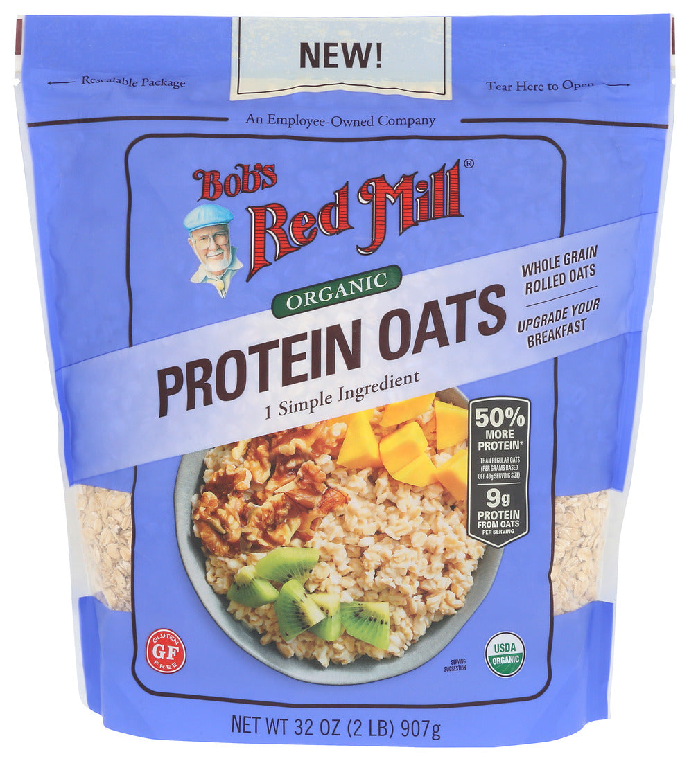 Bob's Red Mill - Oats Og2 Protein Rolld Wg - CS of 4-32 OZ