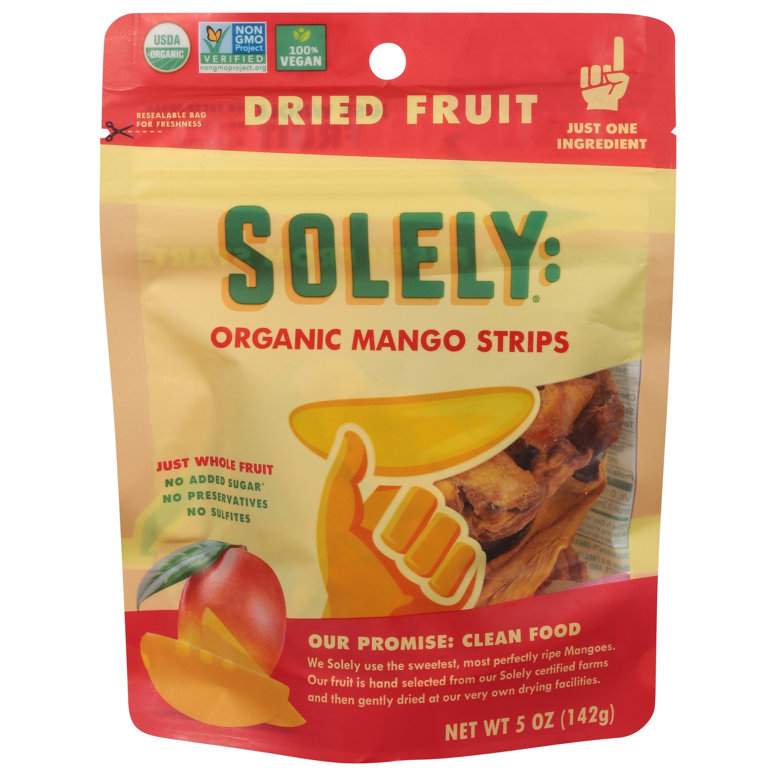 Solely - Drd Frt Og2 Mango Strips - CS of 6-5 OZ