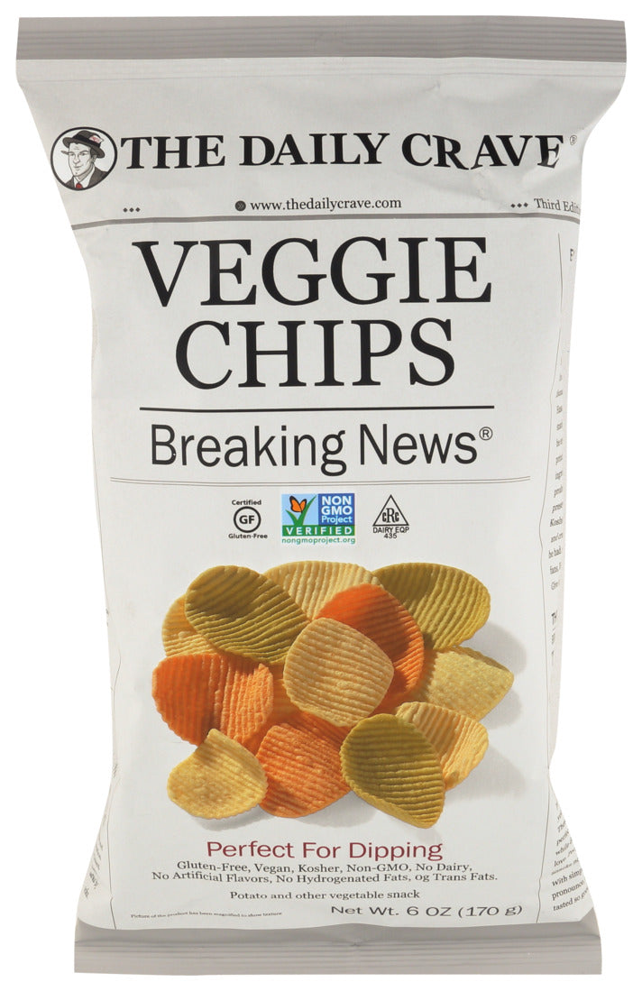 The Daily Crave Veggie Chips 6 oz - Case of 8