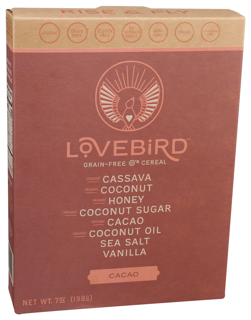 Lovebird Cacao Grain-Free Cereal 7 oz - Case of 6