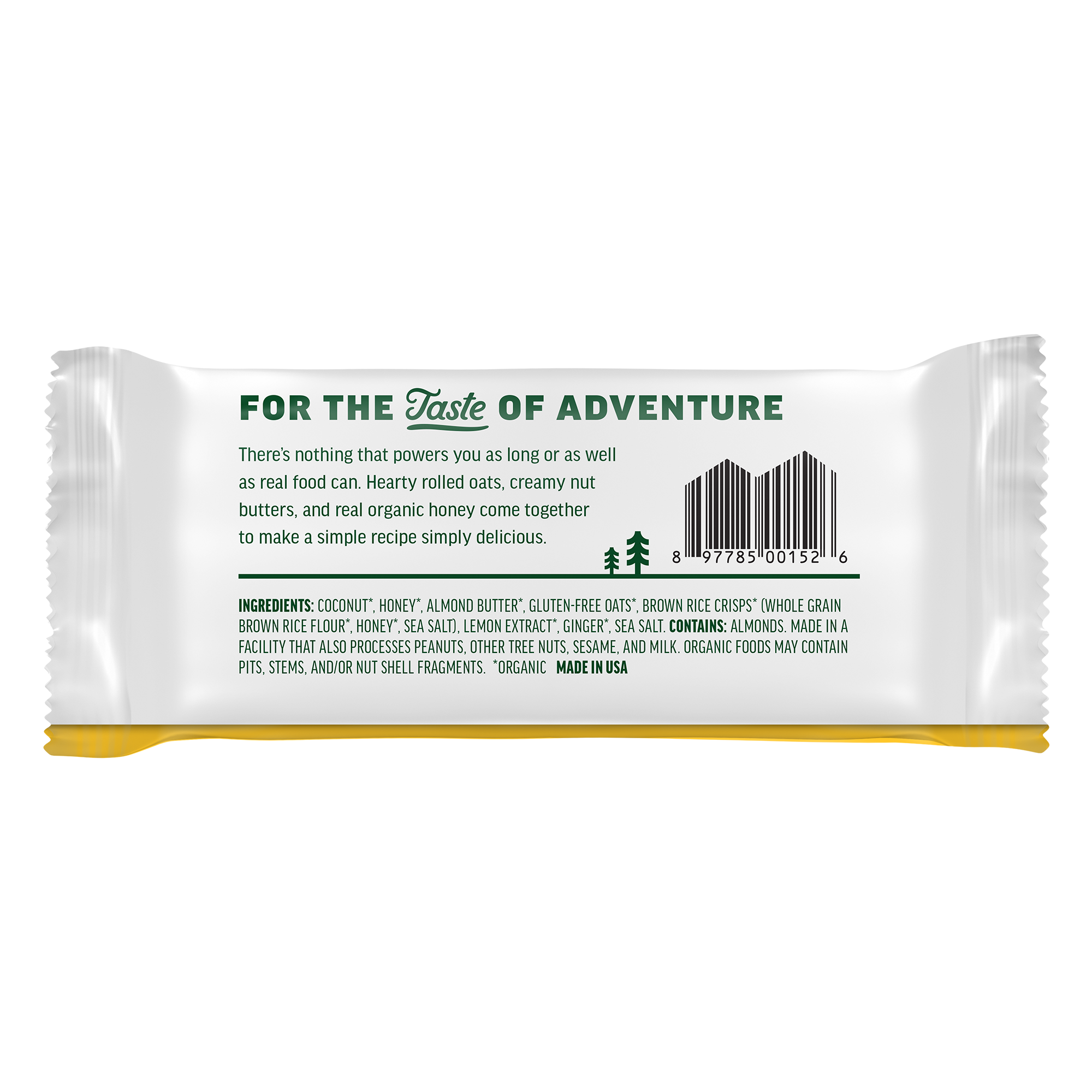 Kate's Real Food - Bar Organic Bivy Lemon Coconut - Case Of 12 - 2.2 Oz