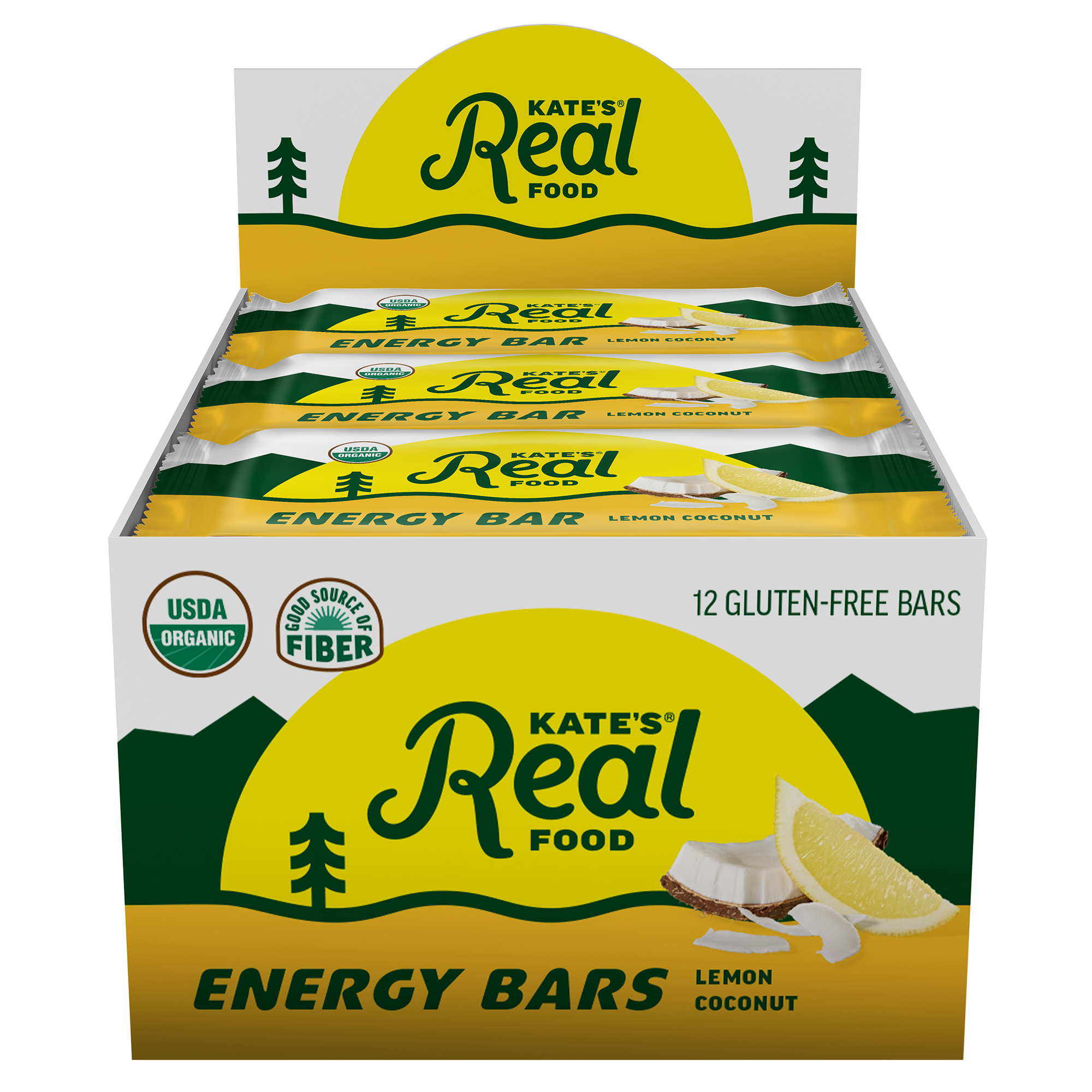 Kate's Real Food - Bar Organic Bivy Lemon Coconut - Case Of 12 - 2.2 Oz
