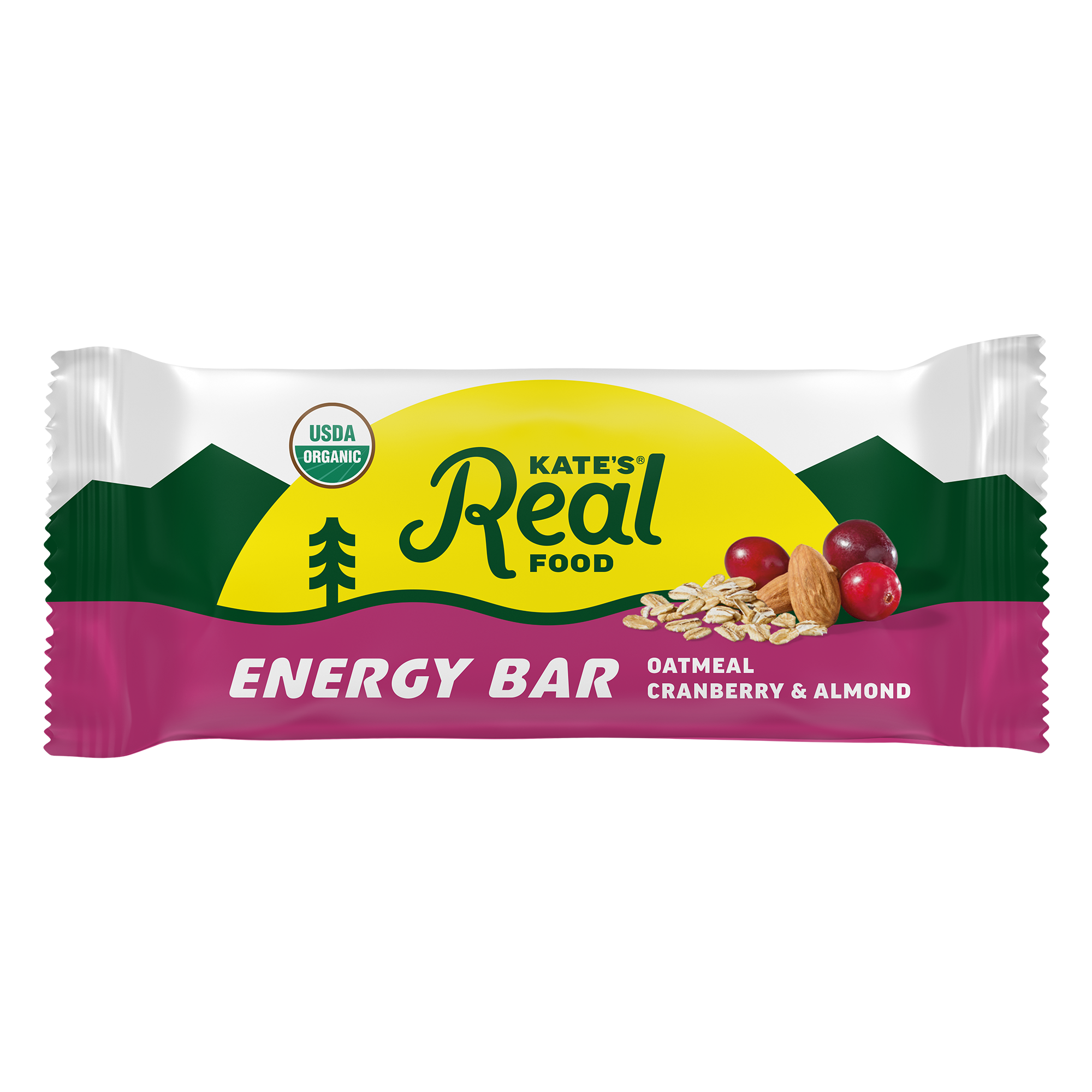 Kate's Real Food Cranberry & Almond Oatmeal 6 - 1.1 oz ea - Case of 8