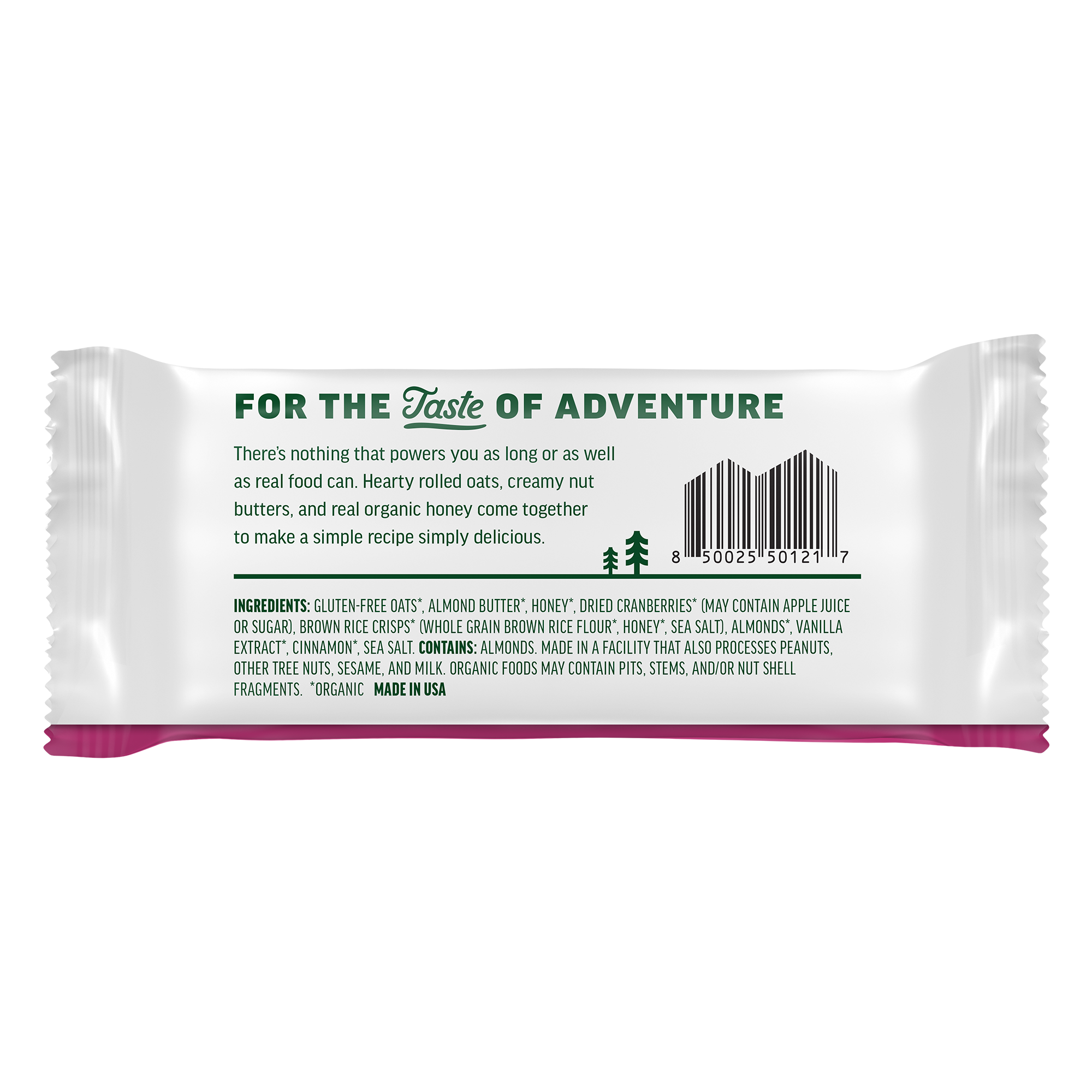 Kate's Real Food Cranberry & Almond Oatmeal 6 - 1.1 oz ea - Case of 8