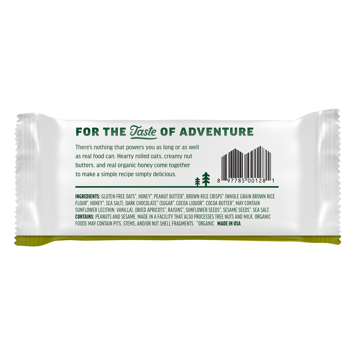 Kate's Real Food - Bar Grzly Peanut Butter Dk Cho - Case Of 12 - 2.2 Oz