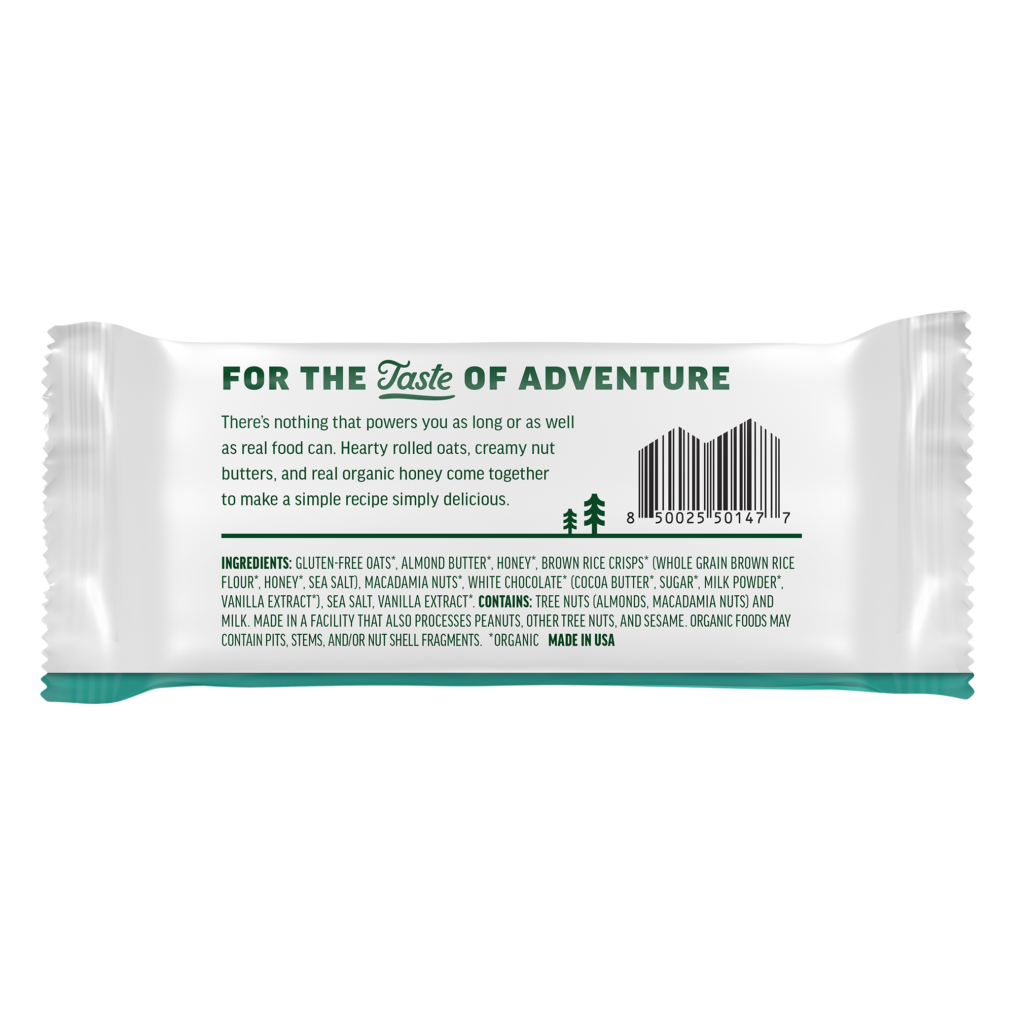 Kate's Real Food - Bar Og2 Wht Choc Macadma - CS of 12-2.2 OZ