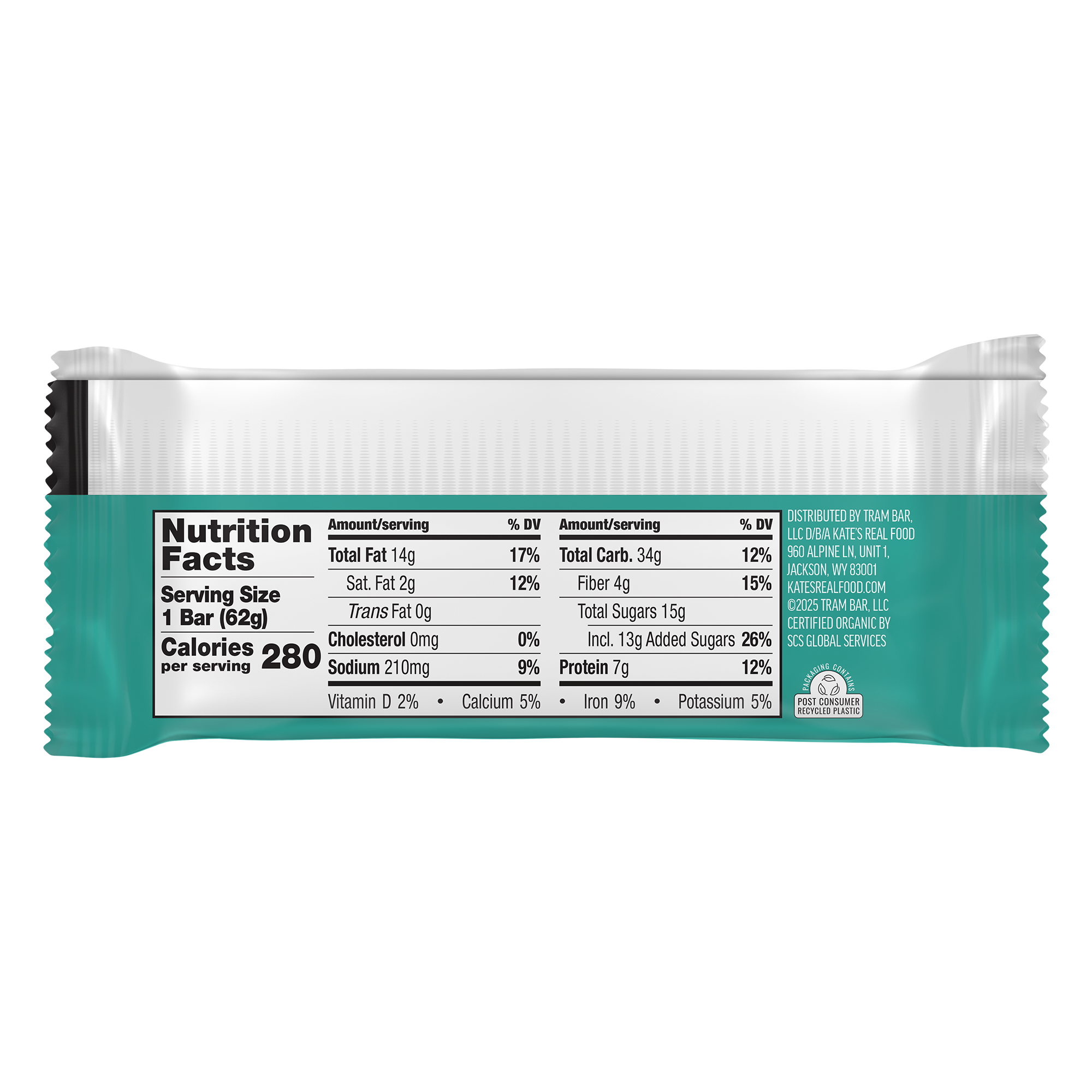 Kate's Real Food - Bar Og2 Wht Choc Macadma - CS of 12-2.2 OZ