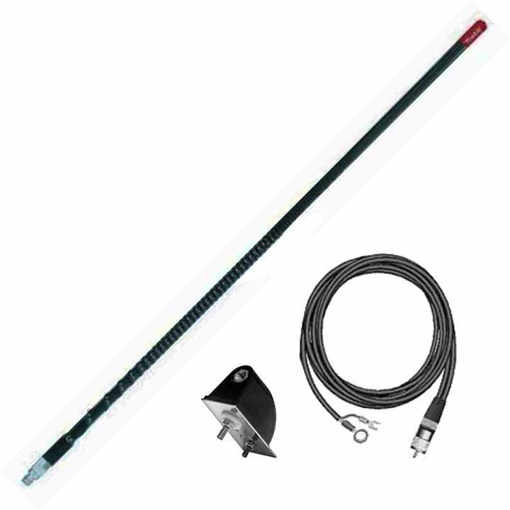 Firestik 3' (92cm) Single Side Mount Lightweight "NGP" kit (Black)