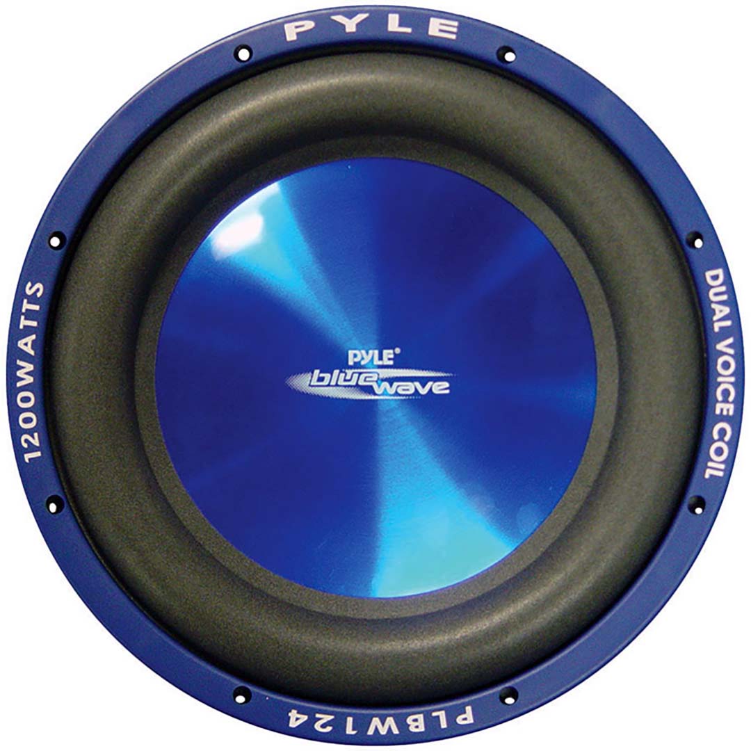 SUBWOOFER 12" PYLE BLUE WAVE 1200 WATTS; DVC; 70oz MAGNET