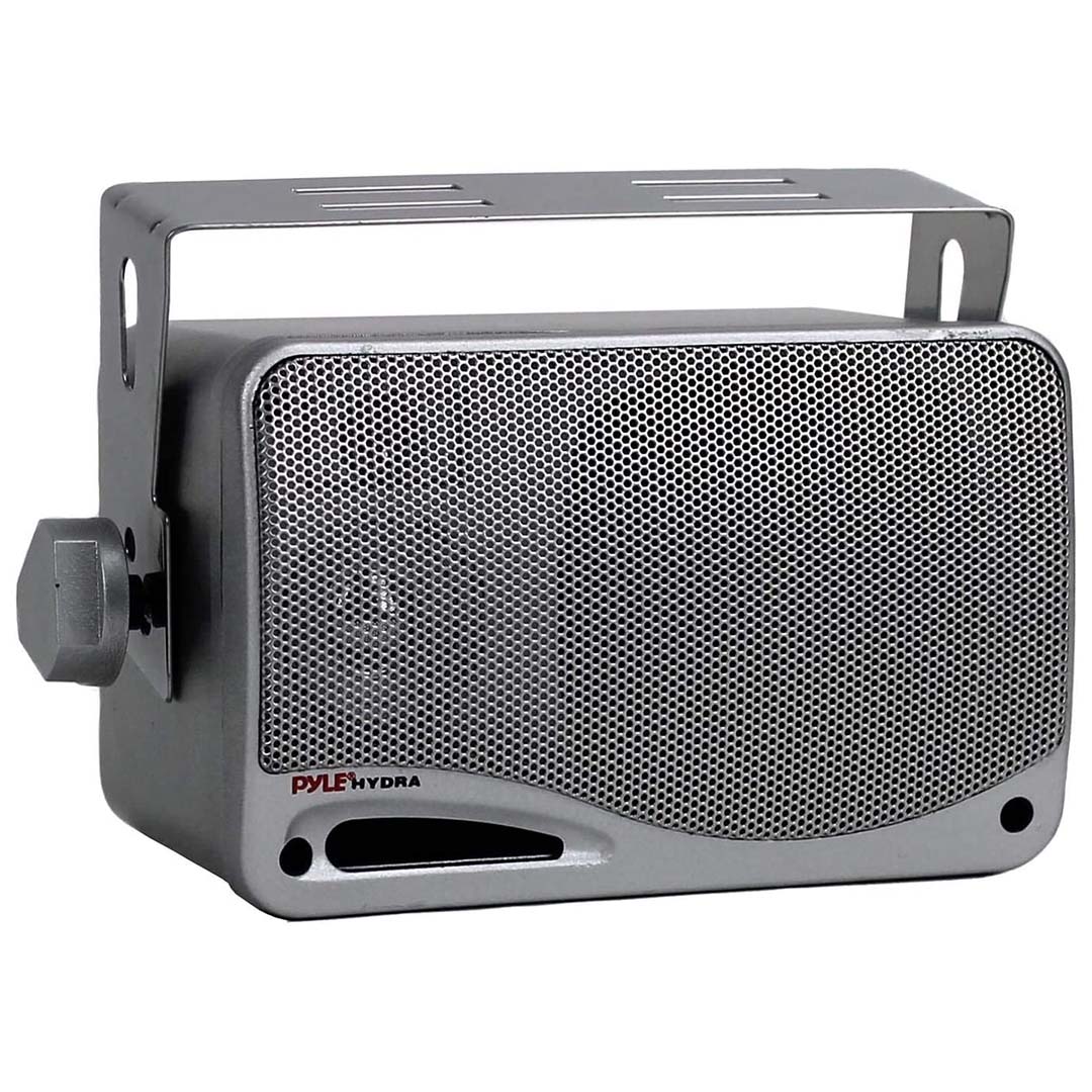 Pyle Marine 2-Way Box Speakers with 3.5‚Äù Woofer (Silver)