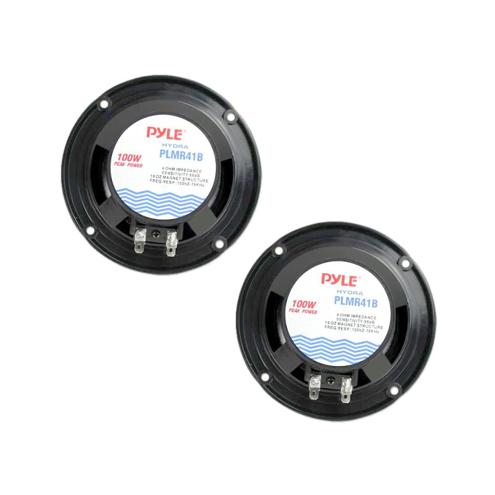 Pyle Marine 4‚Äù Dual Cone Speakers (Black)