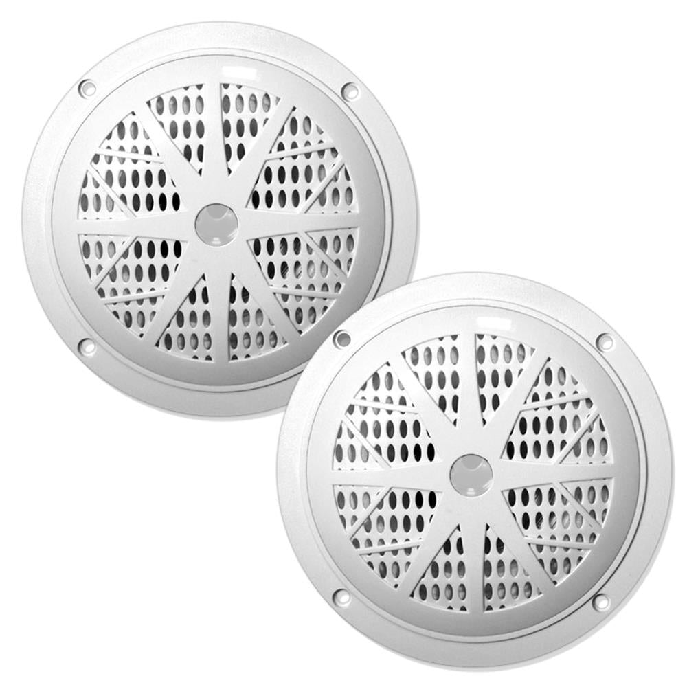 Pyle Marine 5.25‚Äù Dual Cone Speakers (White) [PLMR51W]
