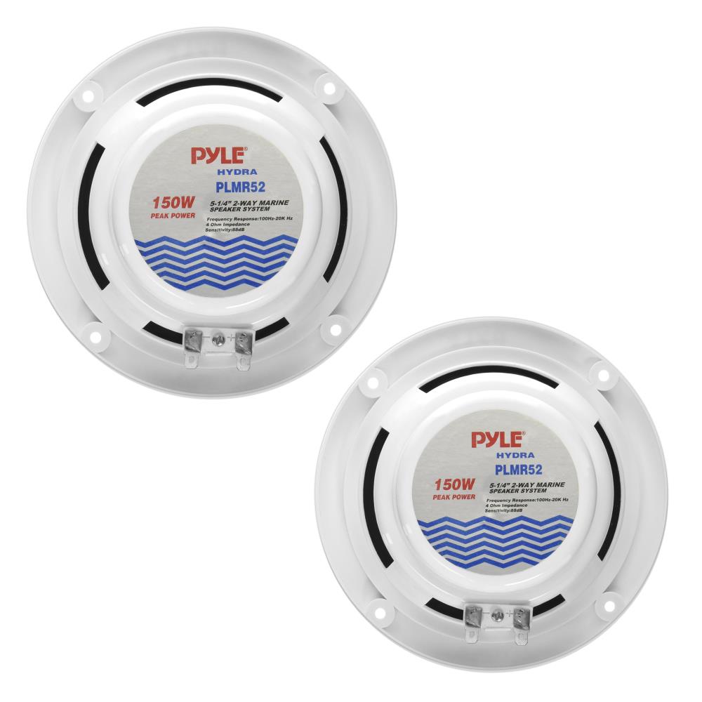 Pyle Marine 5.25‚Äù 2-Way Speakers (White)