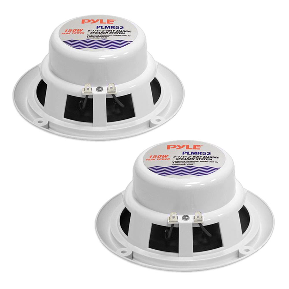 Pyle Marine 5.25‚Äù 2-Way Speakers (White)