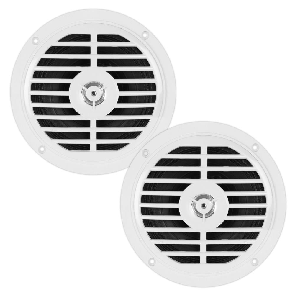Pyle Marine 5.25‚Äù Dual Cone Speakers (White) [PLMR57W]
