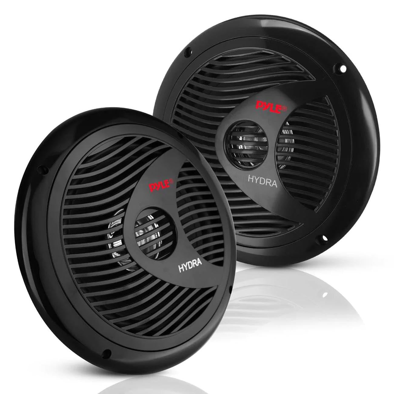 Pyle Marine 6.5‚Äù Dual Cone Speakers (Black) [PLMR60B]