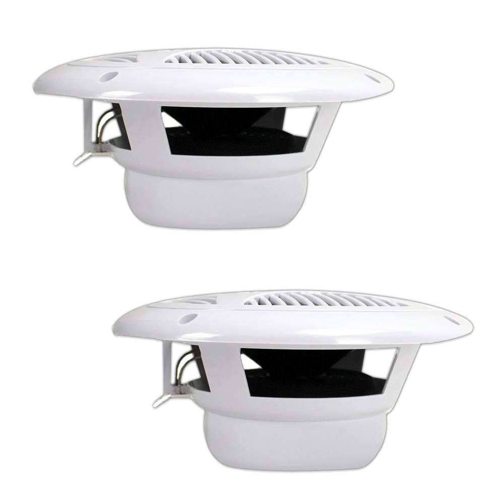 Pyle Marine 6.5‚Äù Dual Cone Speakers (White) [PLMR60W]