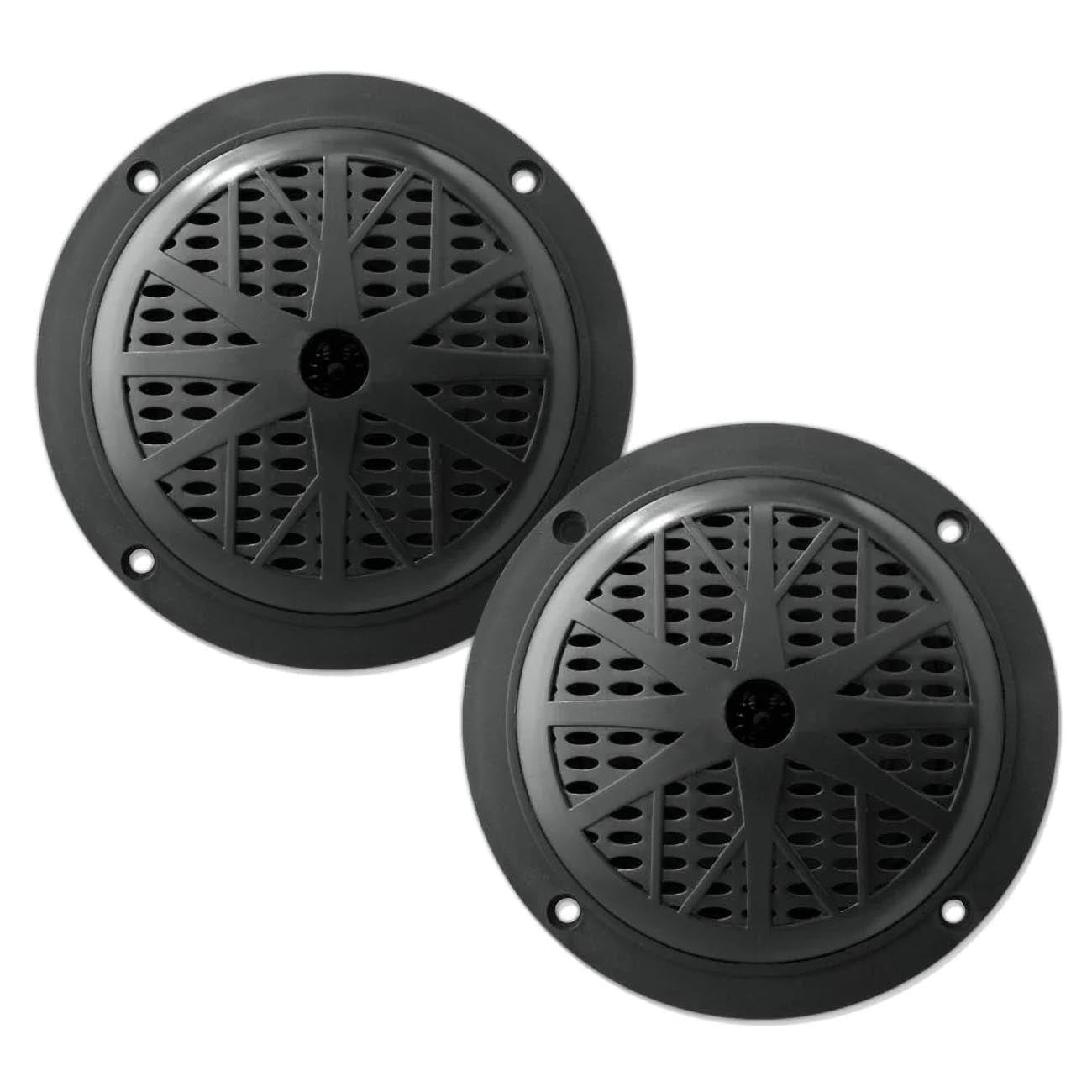 Pyle Marine 6.5‚Äù Dual Cone Speakers (Black) [PLMR61B]