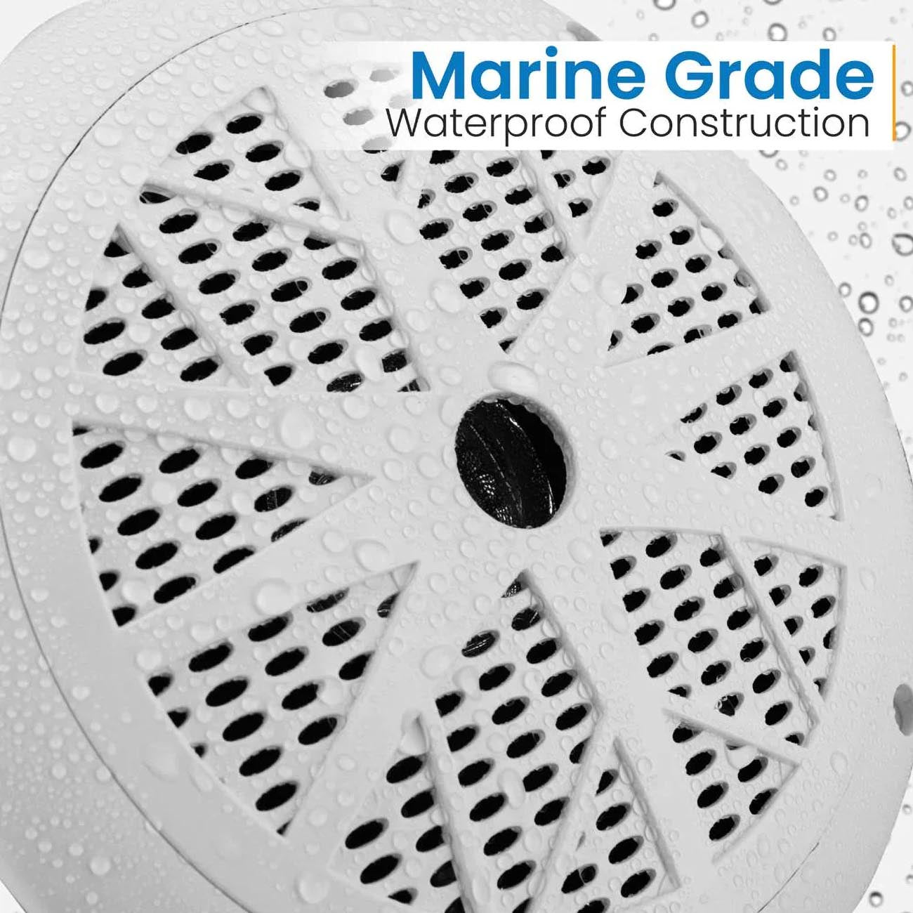Pyle Marine 6.5‚Äù Dual Cone Speakers (White) [PLMR61W]