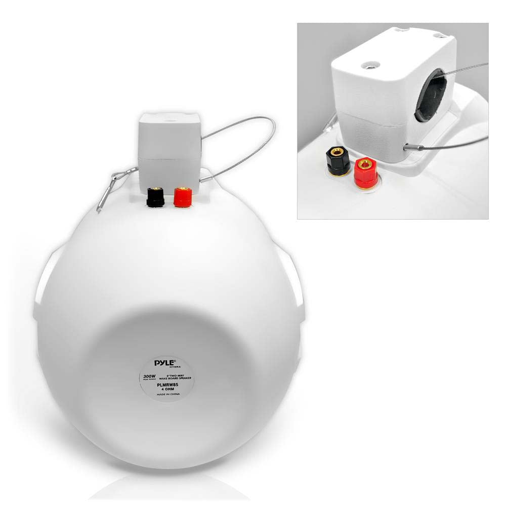 Pyle Marine 8‚Äù 2-Way Wakeboard Speaker (White) - Pair