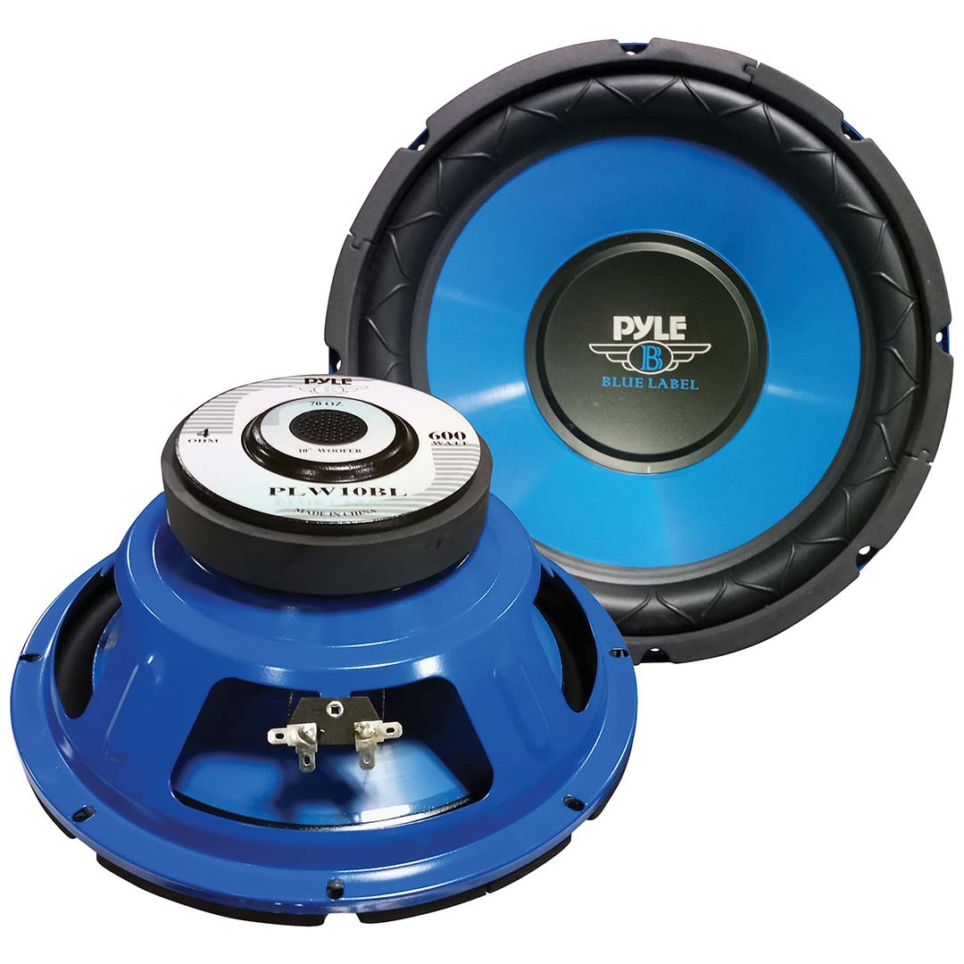Pyle 10" Woofer 300W RMS/600W Max Single 4 Ohm Voice Coil [PLW10BL]