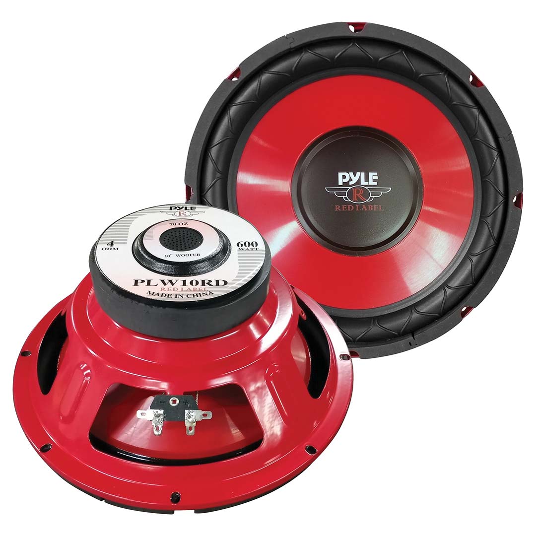 Pyle 10" Woofer 300W RMS/600W Max Single 4 Ohm Voice Coil [PLW10RD]