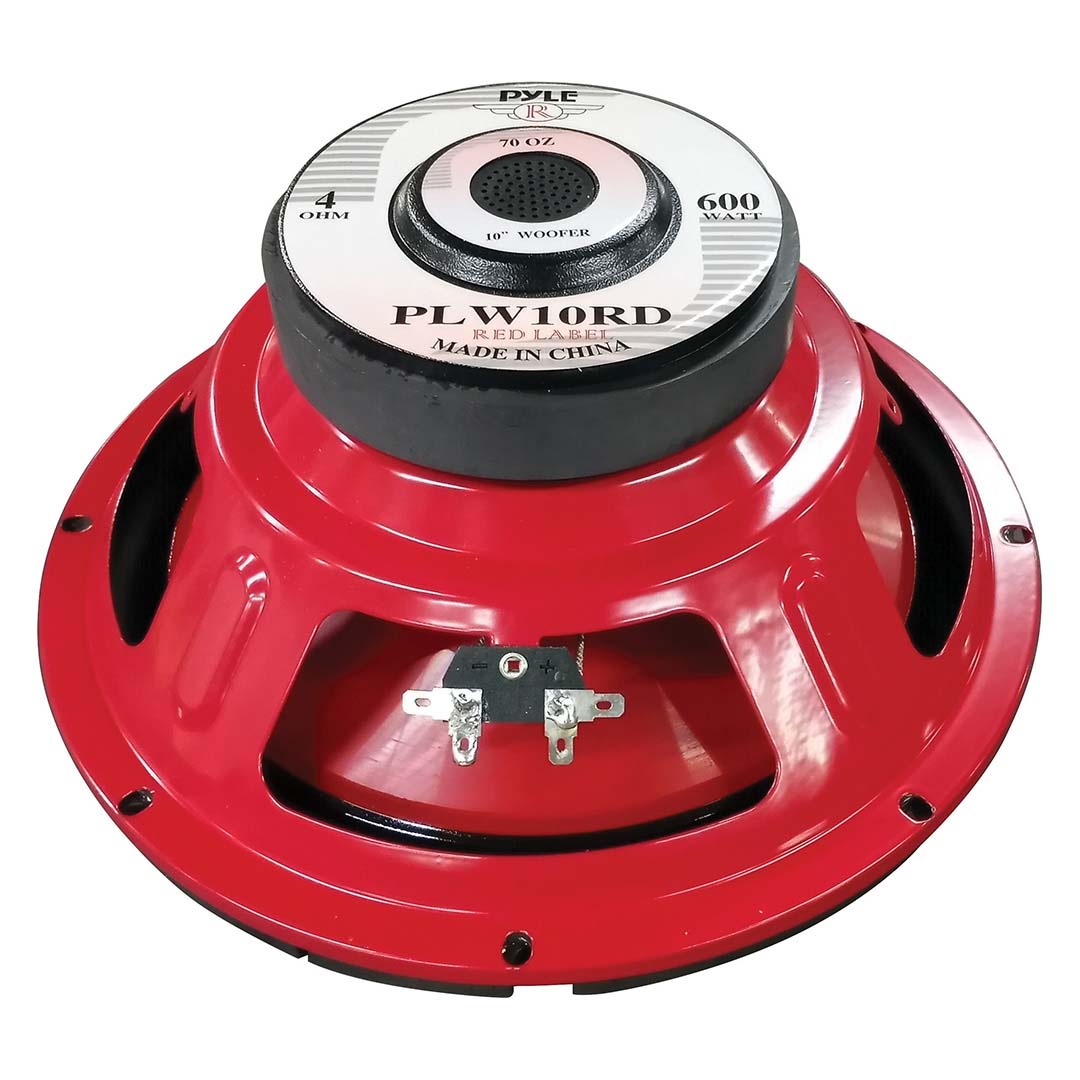 Pyle 10" Woofer 300W RMS/600W Max Single 4 Ohm Voice Coil [PLW10RD]