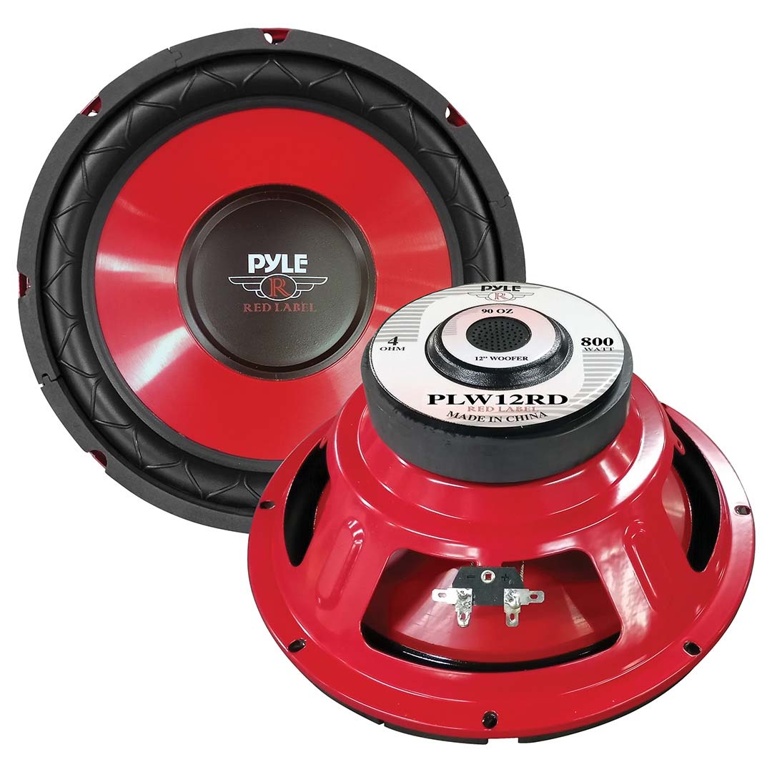 Pyle 12" Woofer 400W RMS/800W Max Single 4 Ohm Voice Coil [PLW12RD]