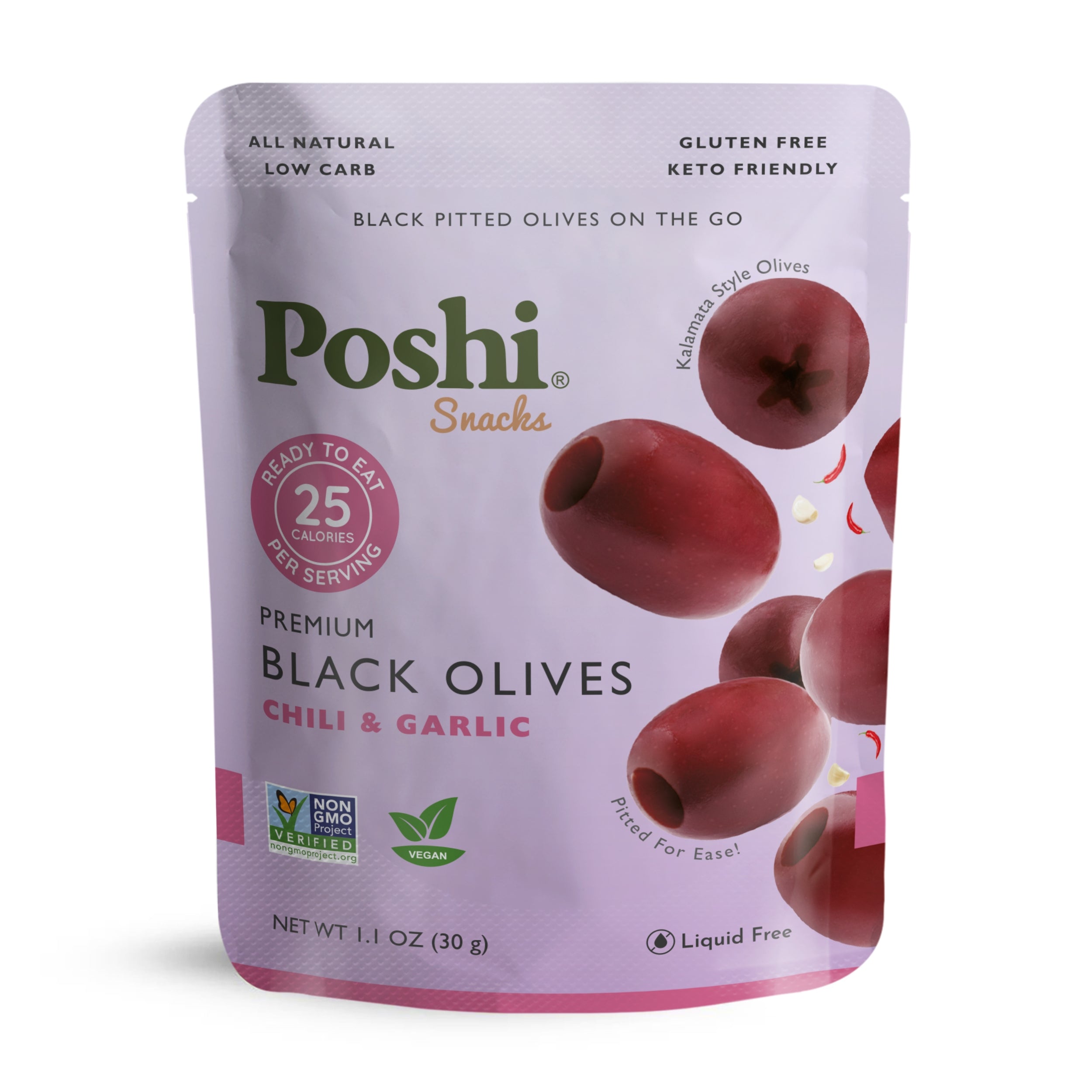 Poshi - Olive Blk Chili&gar Pittd - CS of 10-1.1 OZ