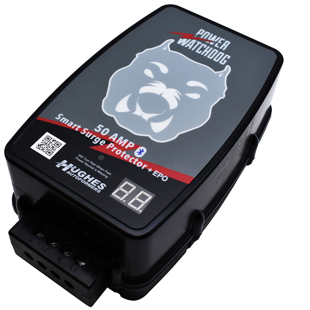 Hughes Power Watchdog Bluetooth Hardwired Surge Protector with EPO - 50 Amp