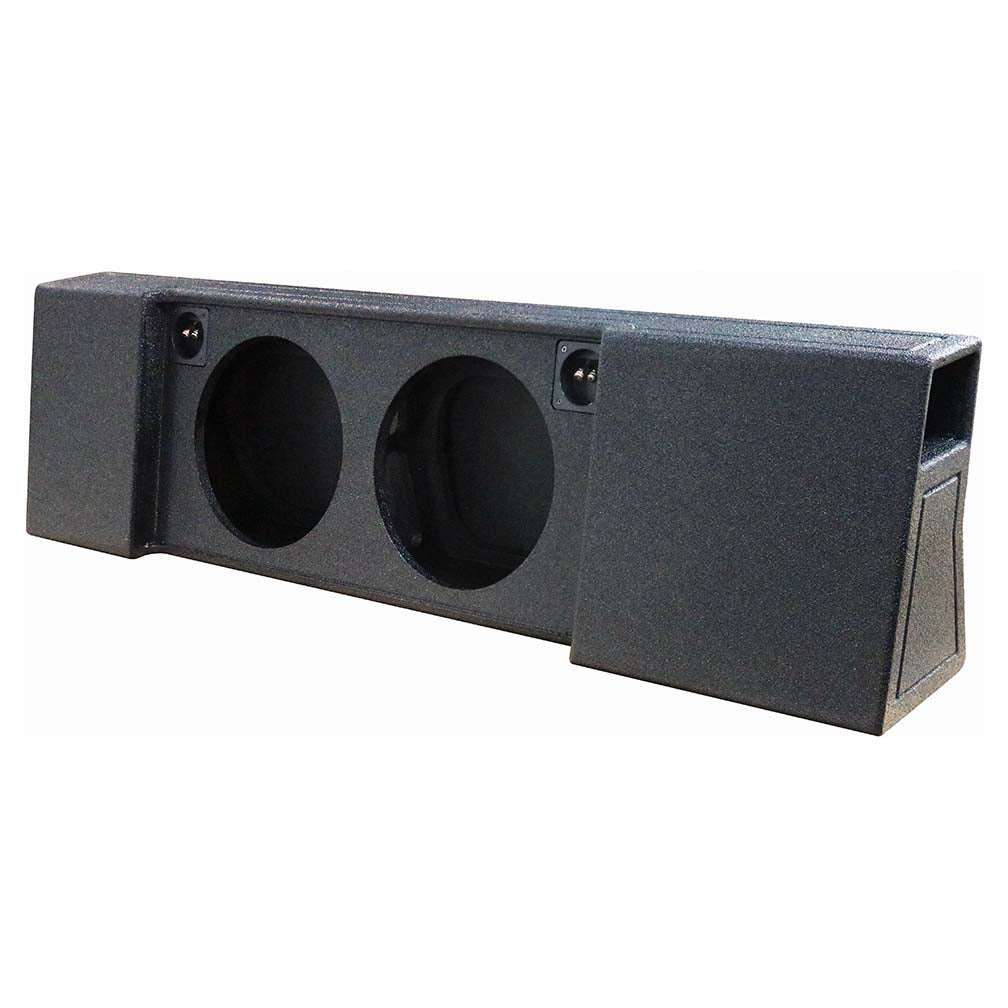 QPower "QBOMB" Ford F-Series Super Crew '09-'24 Dual 12" Vented Empty Woofer Box