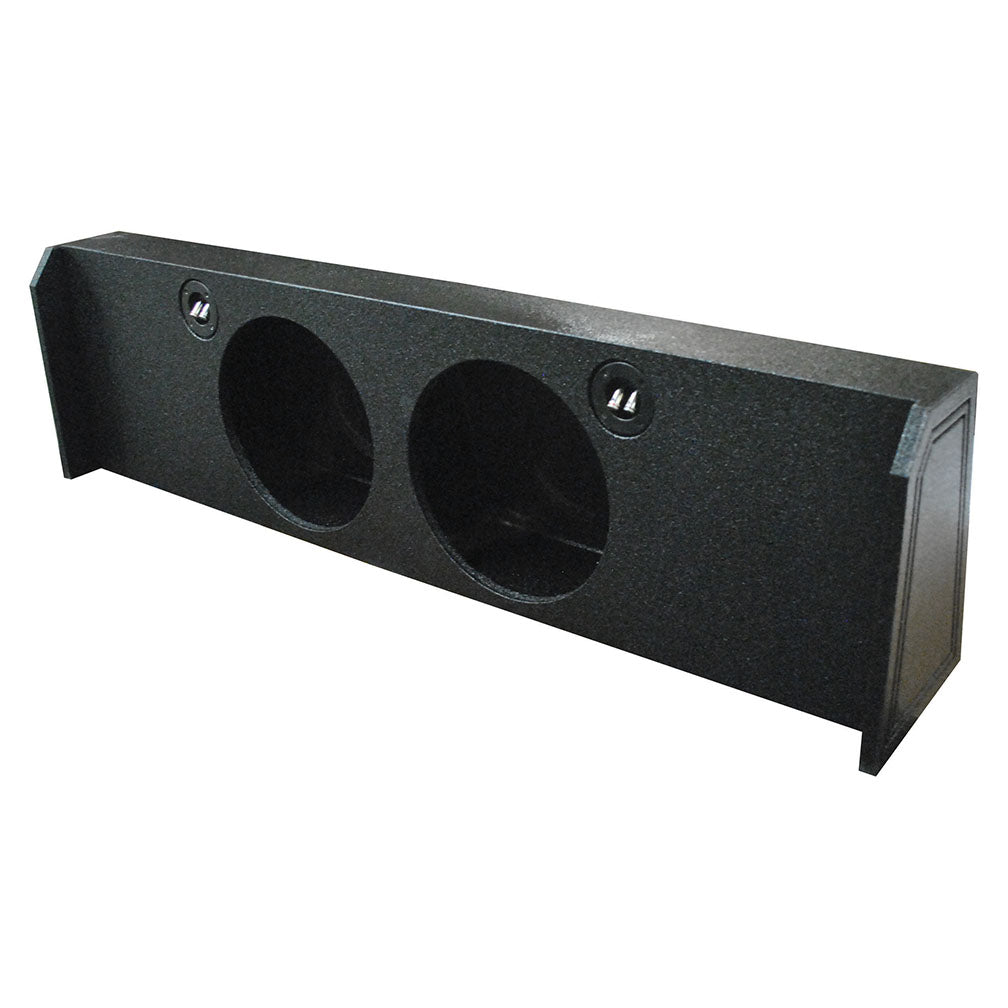 QPower Dual 10" Sealed Empty Woofer Enclosure - Ford '09-'24 F-150 Super Crew'17-'24 Ford F-250/350