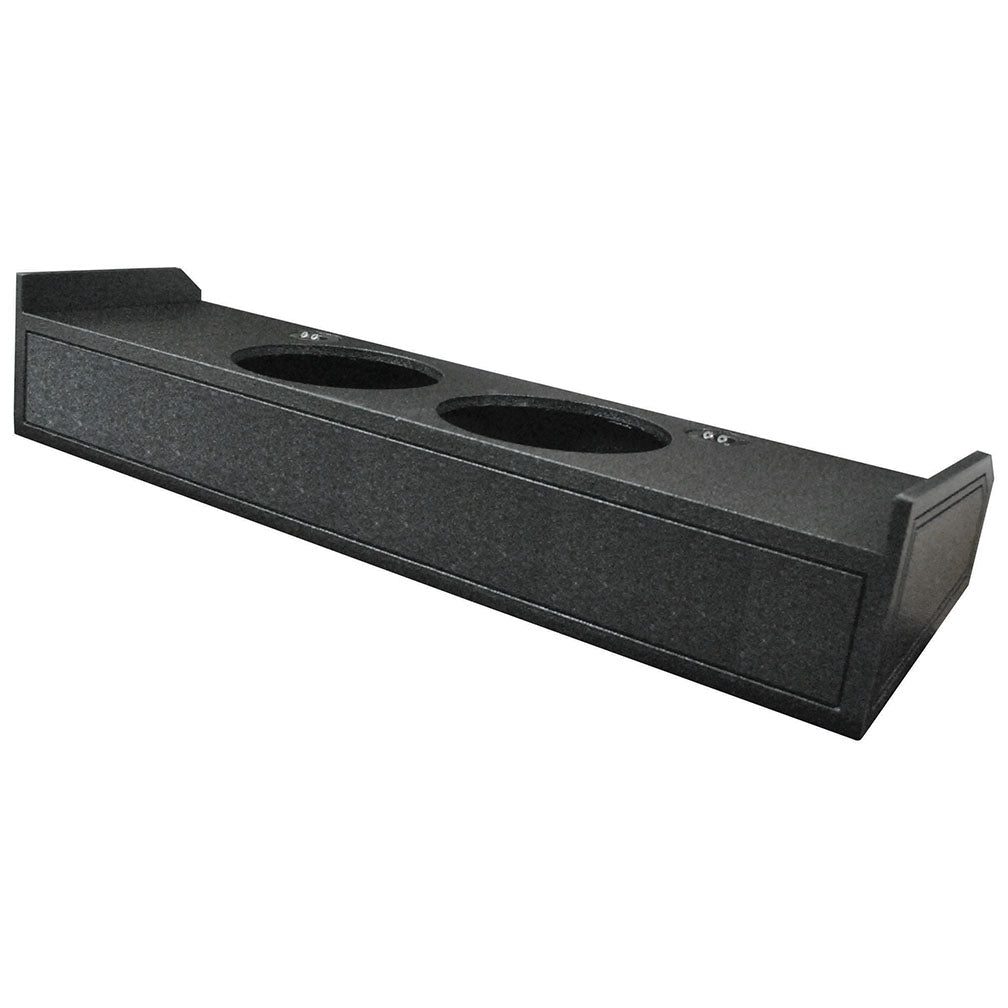 QPower Dual 10" Sealed Empty Woofer Enclosure - Ford '09-'24 F-150 Super Crew'17-'24 Ford F-250/350